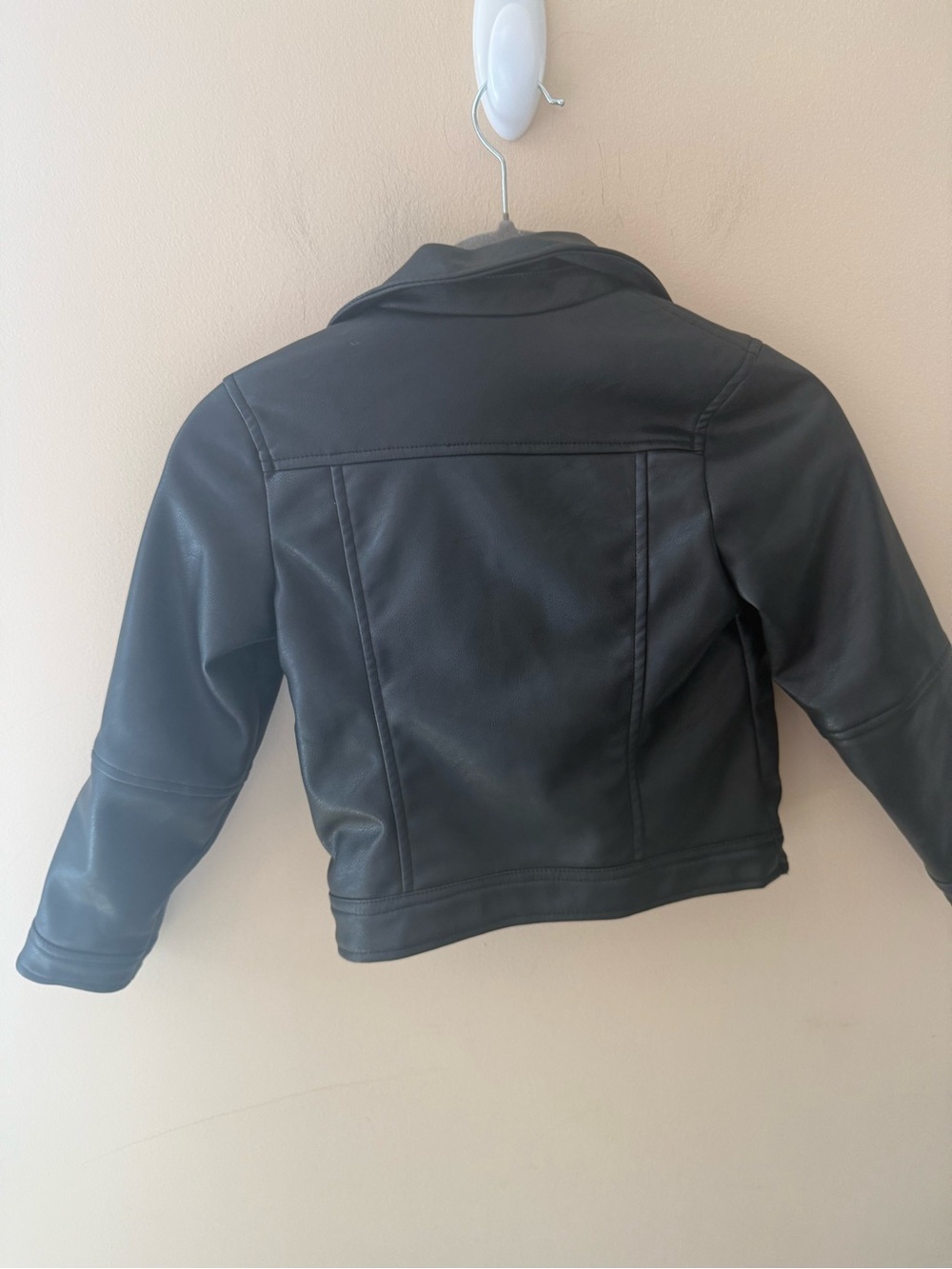 H&M leather bomber jacket size 6-7 - Picture 3 of 7